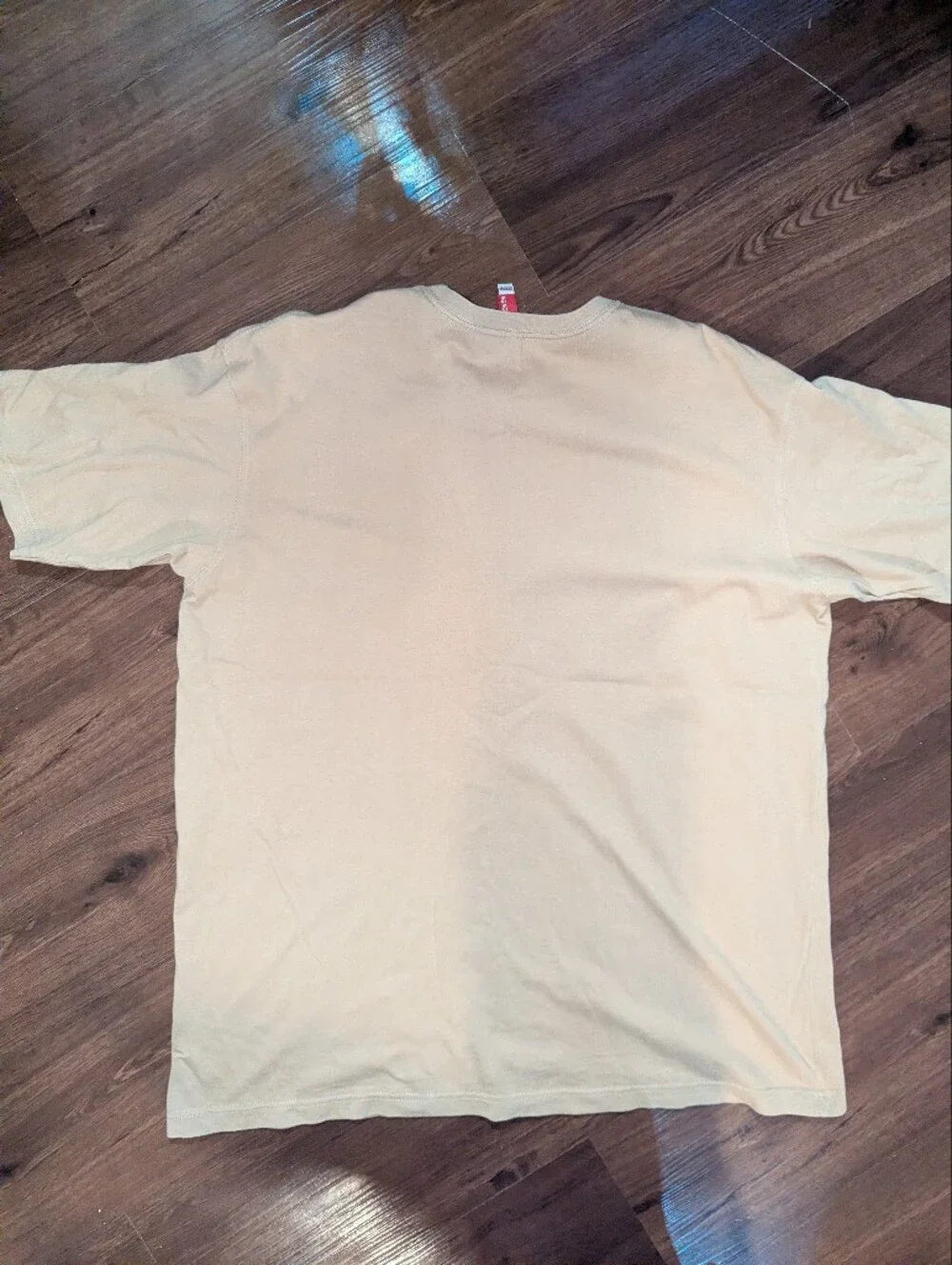 Guess Vintage 2000s Khaki Cotton Tshirt, Men's 2XL - Picture 2 of 4